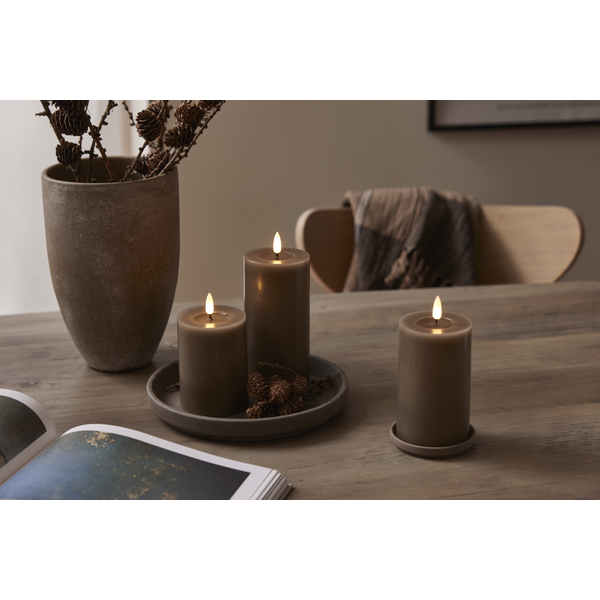 LED Blockljus Flamme Flow Mullvad 12,5 cm