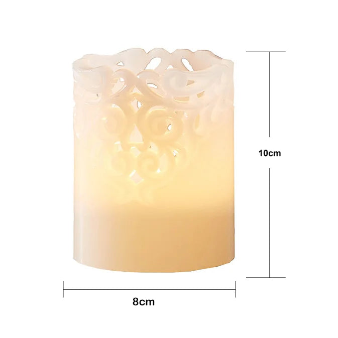 Batteridrivet LED Blockljus Clary 10 cm