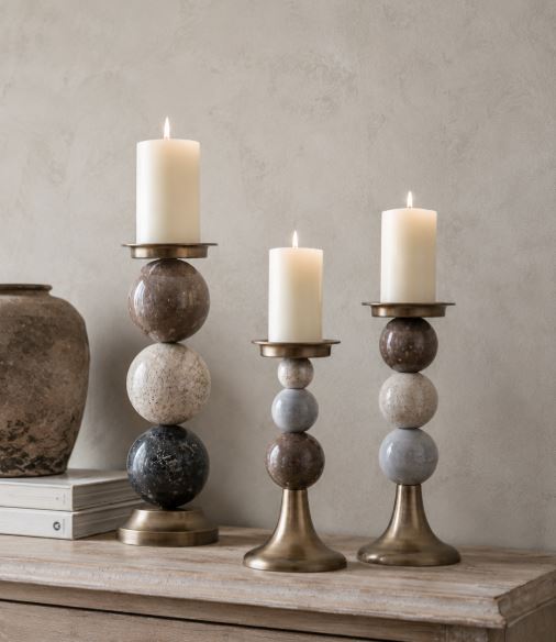 Ljusstake Blockljus Multi Stone 29 cm