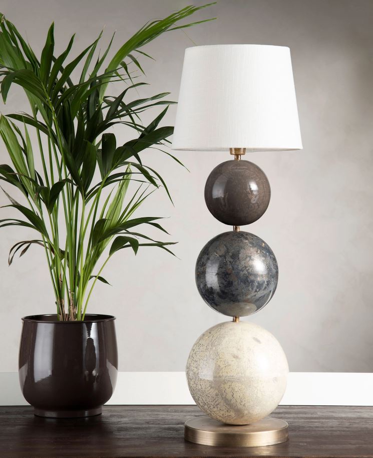 Bordslampa Lampfot Multi Stone 3 78 cm