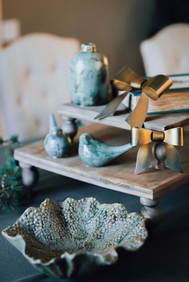 Dekoration Rosett 6-pack Med Magnet Mässing 11x4x10cm