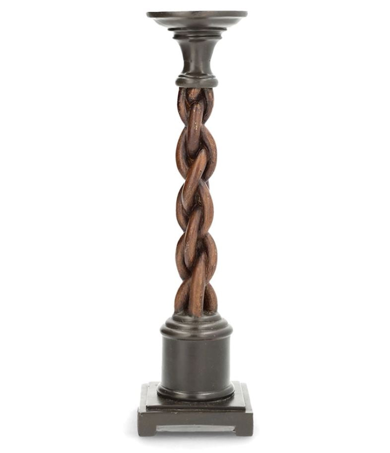 Ljusstake Kedja 43 cm svart brun