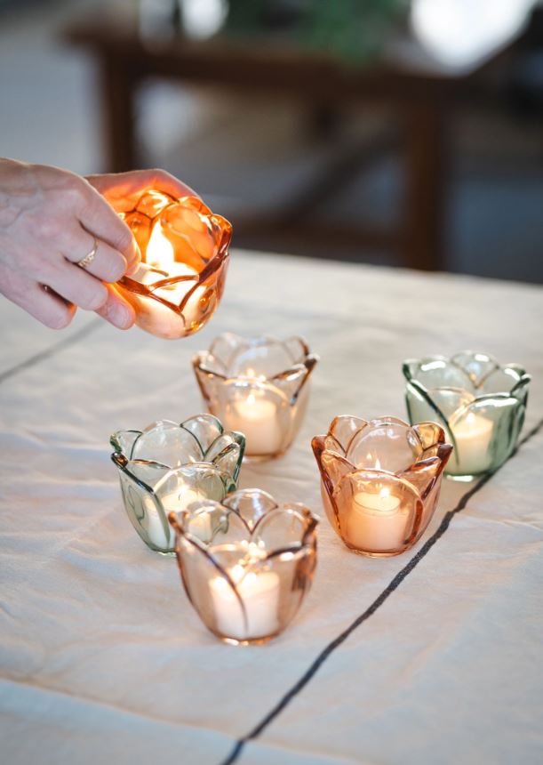 Ljuslykta Värmeljushållare 3-pack Mix Ø9x8cm