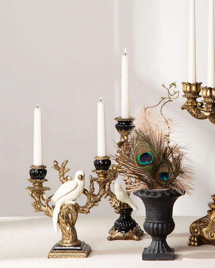 Ljusstake Fågel 34 cm