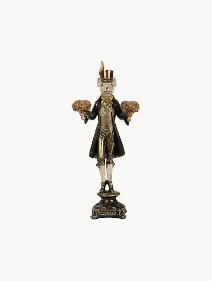 Ljusstake Mus Grön 20x11x46cm