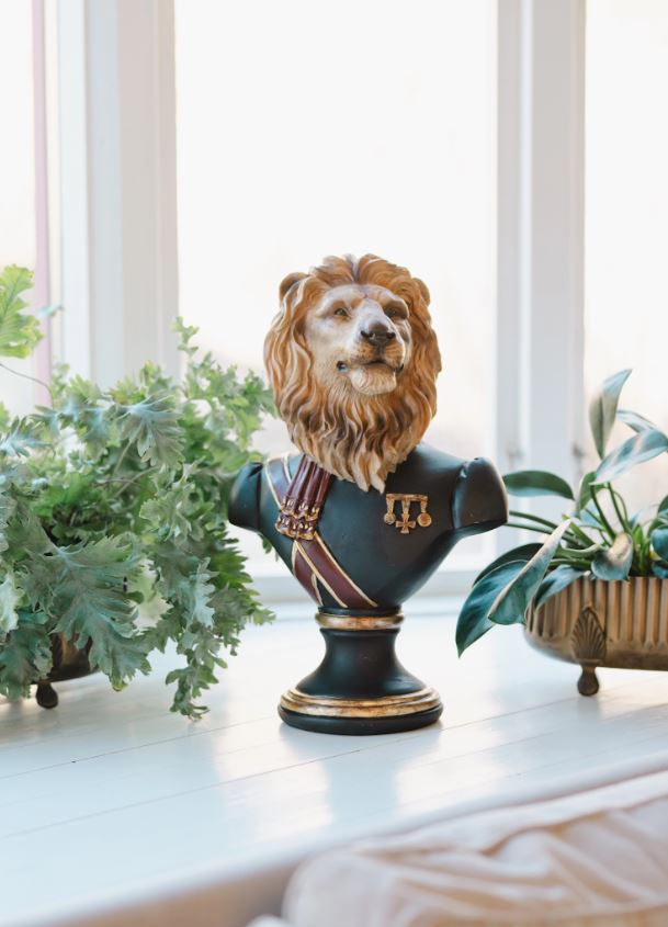 Dekoration Byst Lejon 47 cm