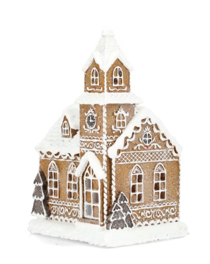 Belysning Jul Pepparkakshus Noël 14x12x21cm