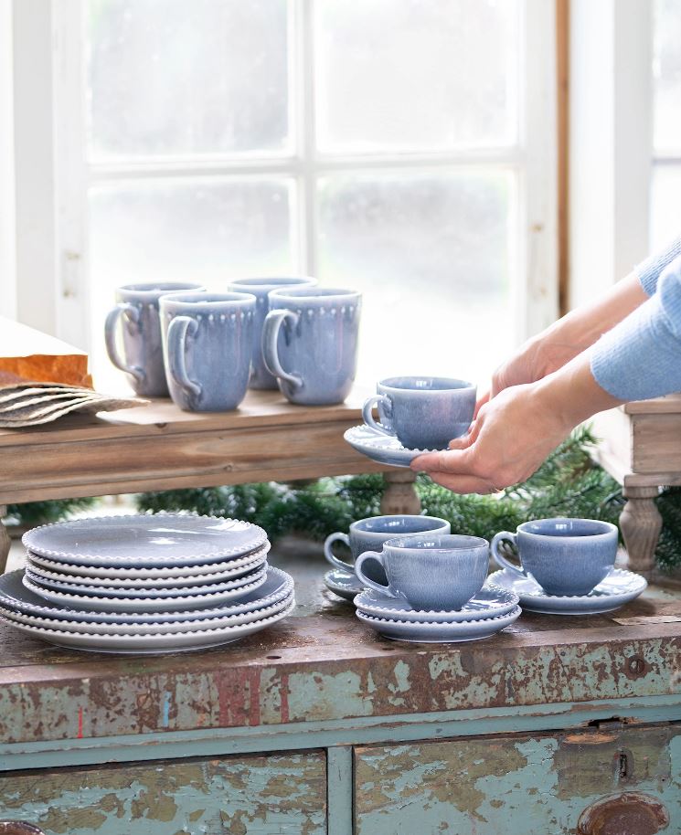 Köksservis Kopp och fat 200 ml Ocean