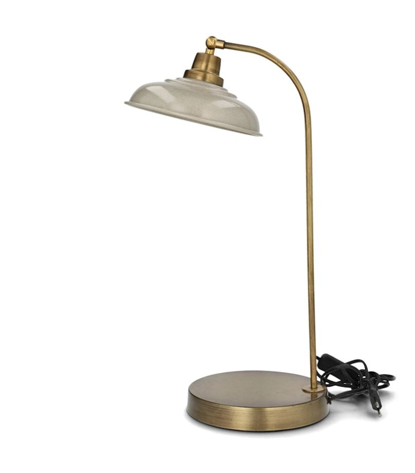 Bordslampa Noa Emalj Sand 30x52cm