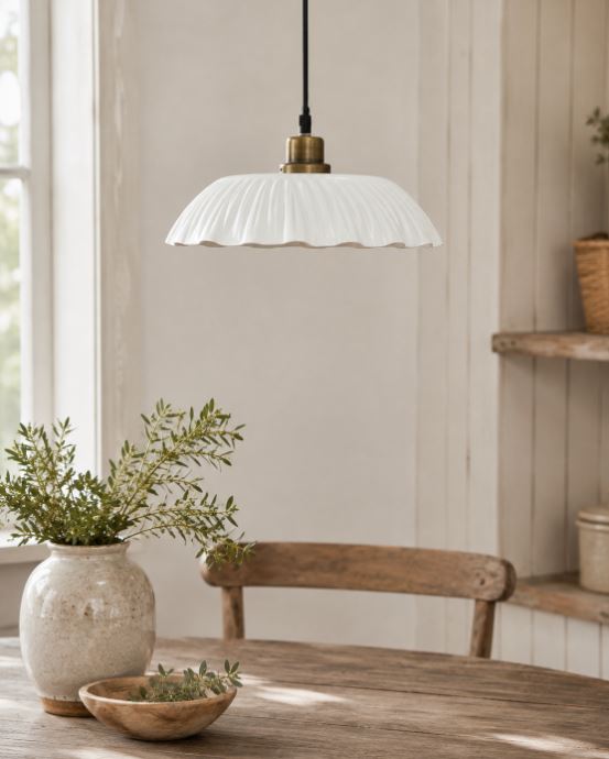 Taklampa Lias Shell Ø30 cm