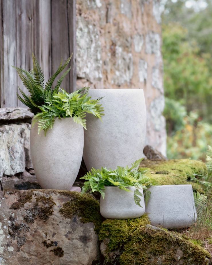 Blomkruka Utomhus Carrara Marble Ø27/36 cm 2-pack