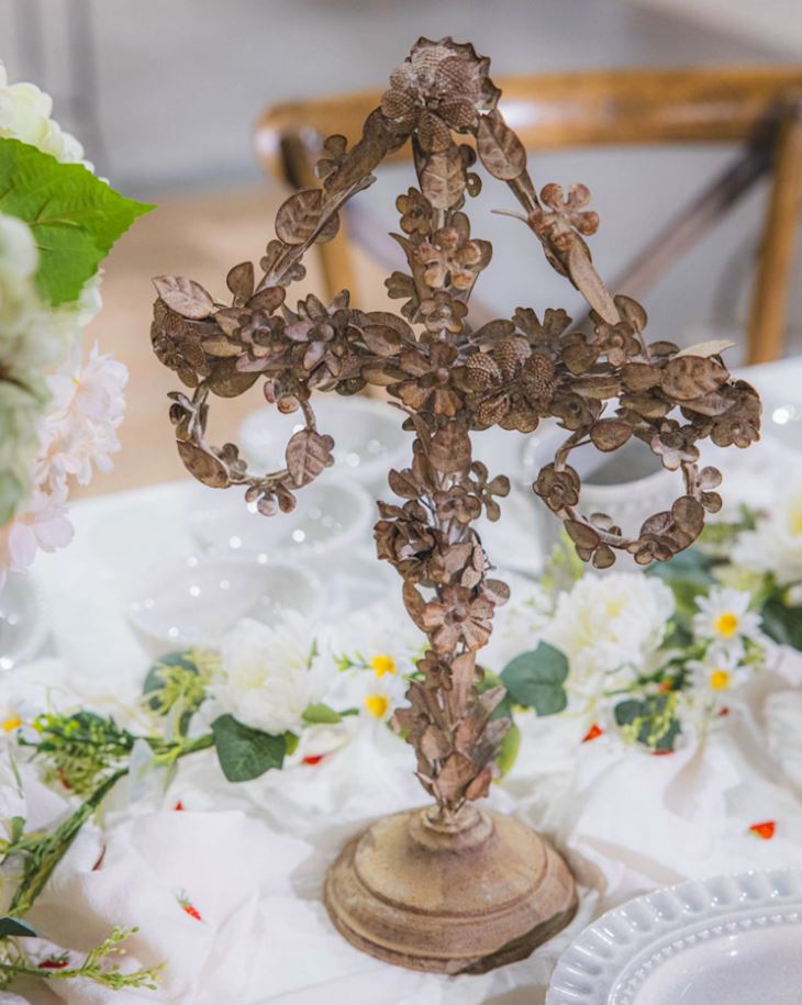 Dekoration Midsommarstång Floral Beige 42 cm I lager Mars 2026