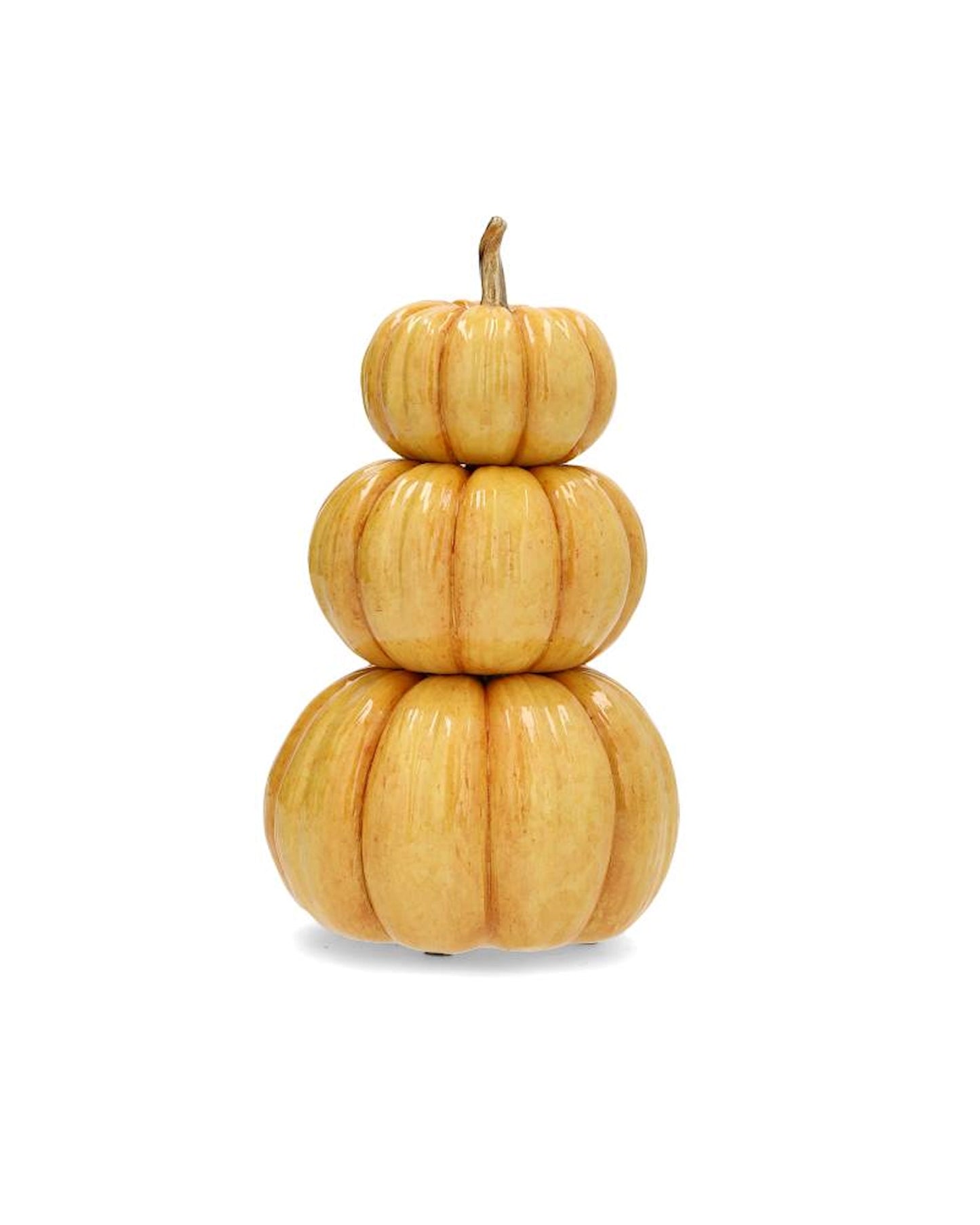 Dekoration Pumpa Trippel Stapelbara Shine Gul