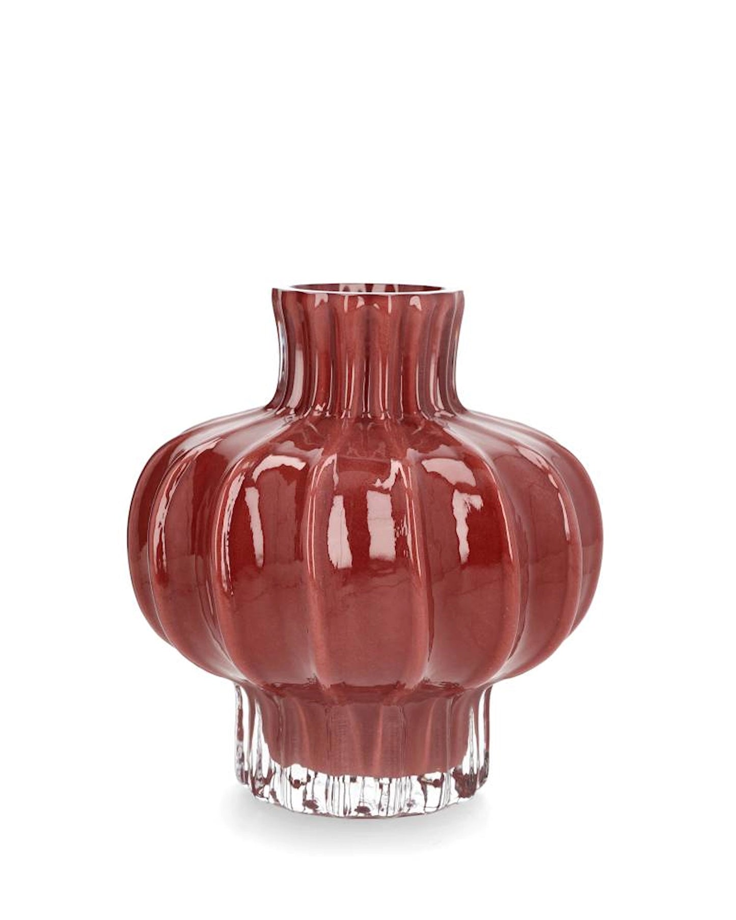 Dekorativ Vas Ellinor Cranberry 22 cm