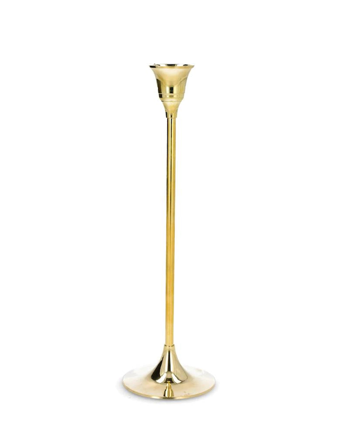 Ljusstake 25 cm blank mässingsfinish