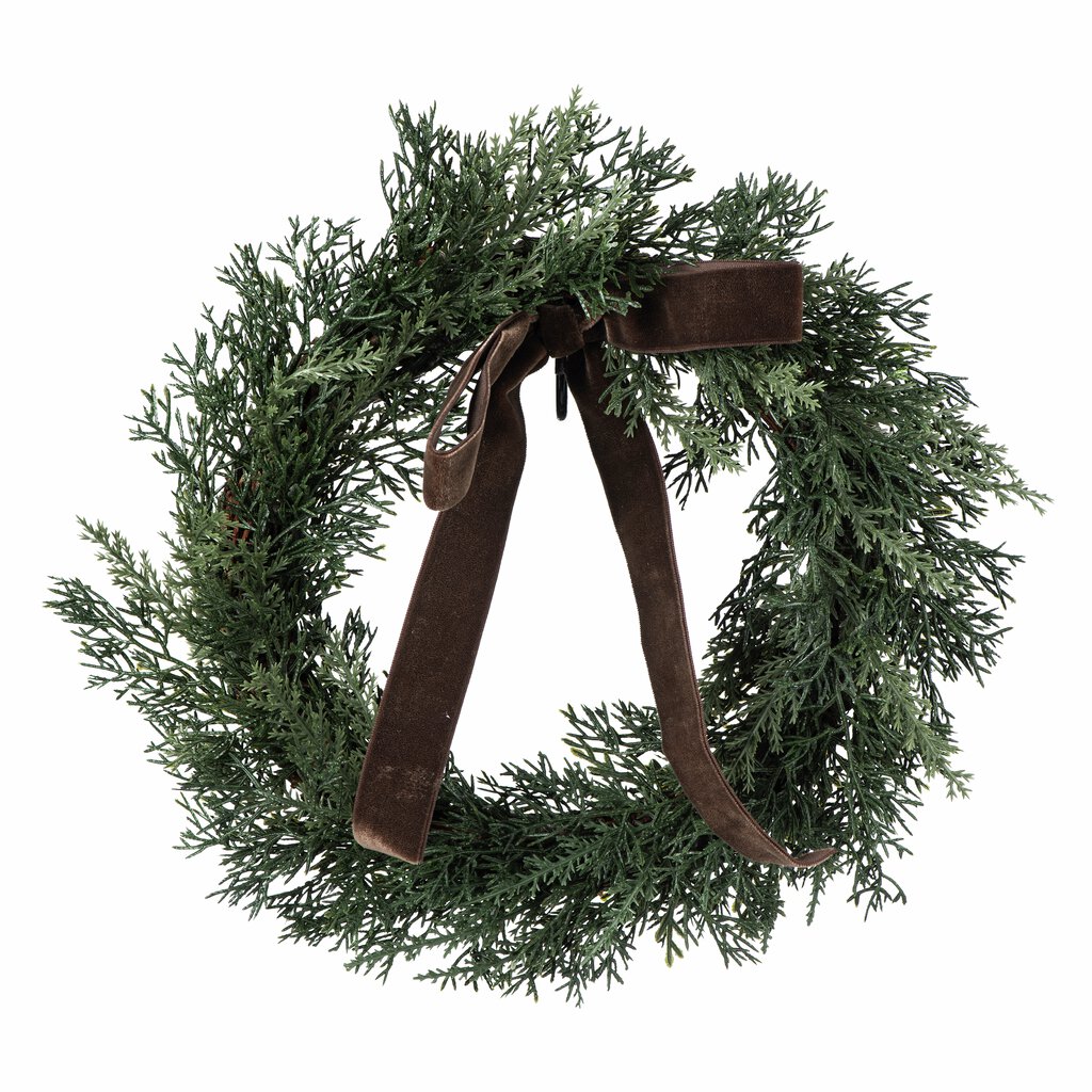 Jul div. Krans med rosett 30 cm