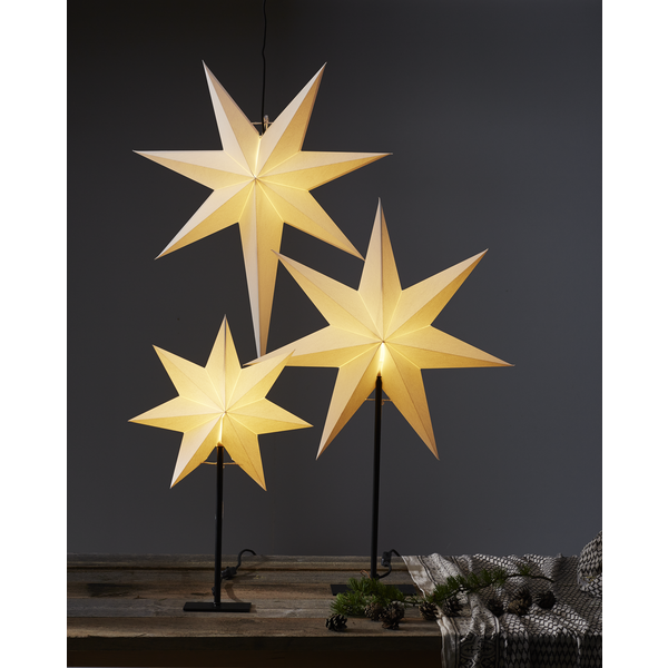 Adventsstjärna Pappersstjärna på fot Frozen 55 cm