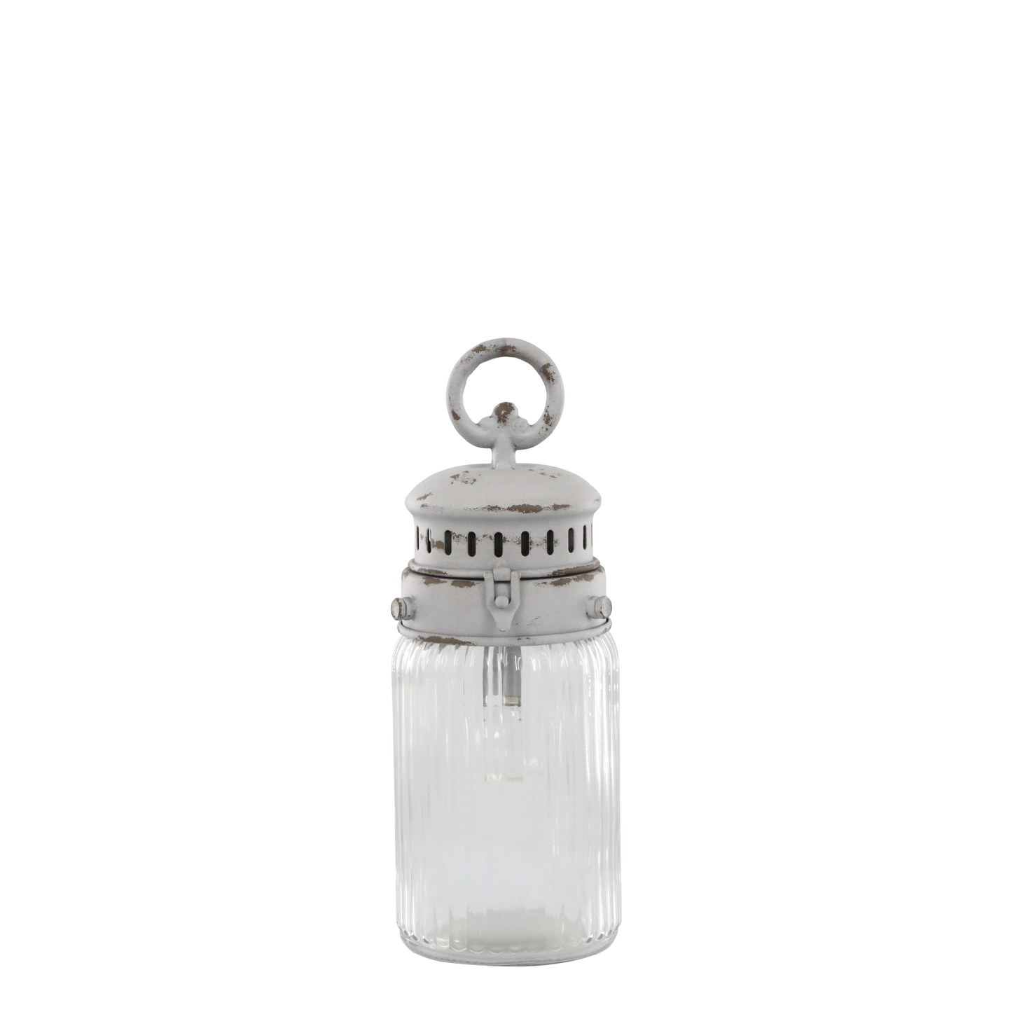 Batteridriven belysning Fransk stallampa inkl. glödlampa H30/Ø11 cm