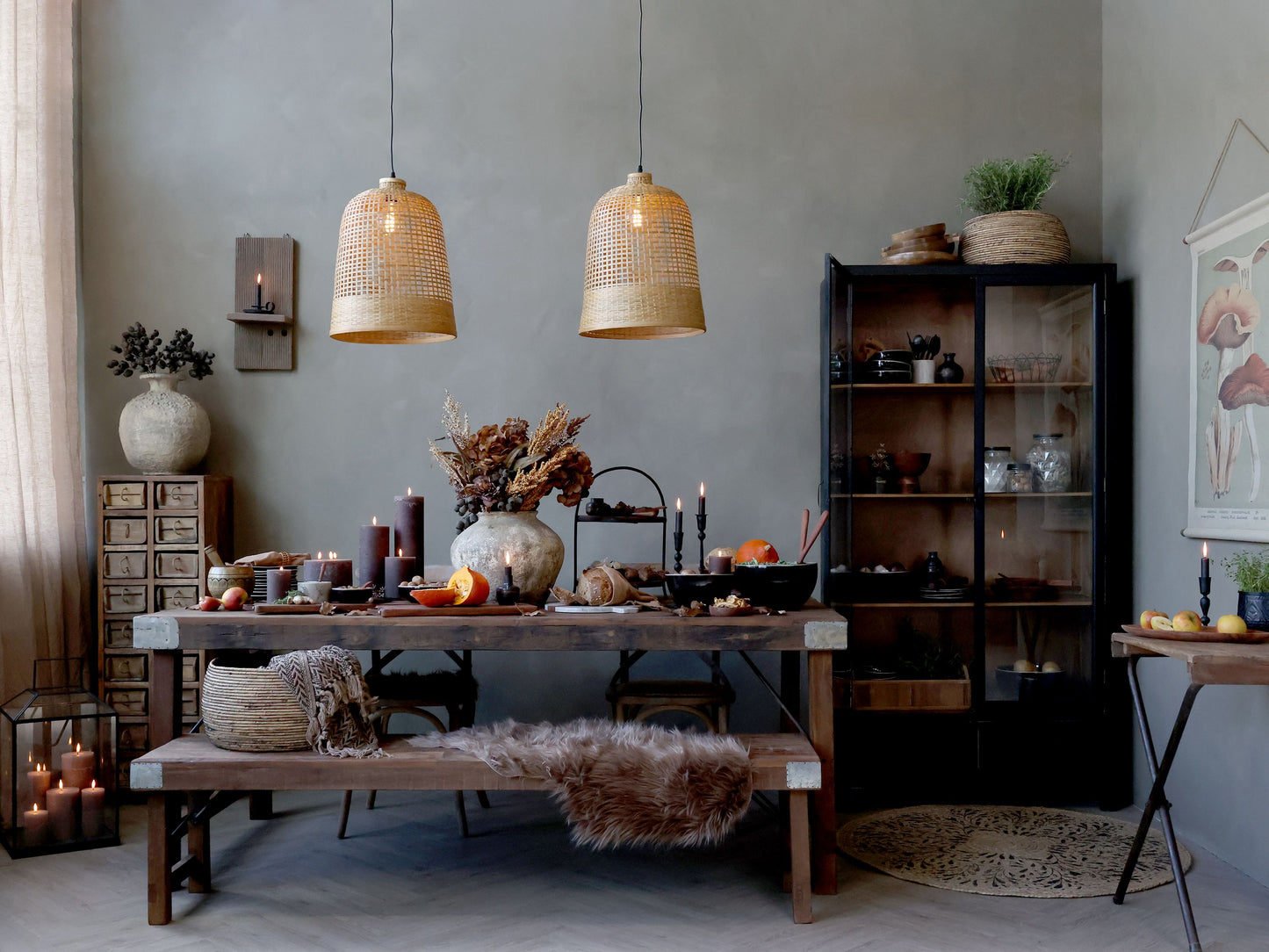 Chic Antique Bord Matbord 200 cm Återvunnet trä med järn