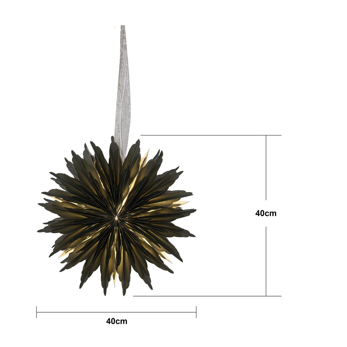 Adventsstjärna Pappersstjärna Dis 40 cm Grön