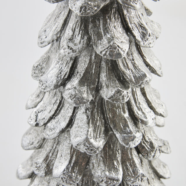 Juldekoration Inomhus Gran 30,5 cm Antiksilver
