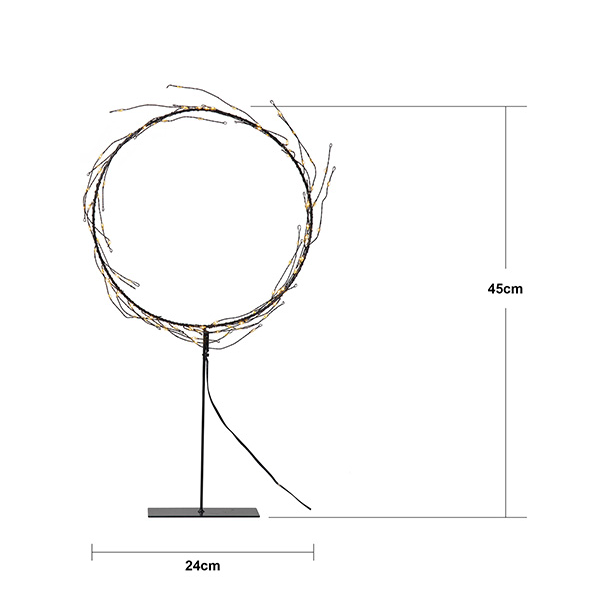 Belysning Jul Krans Nike 95 små led punkter