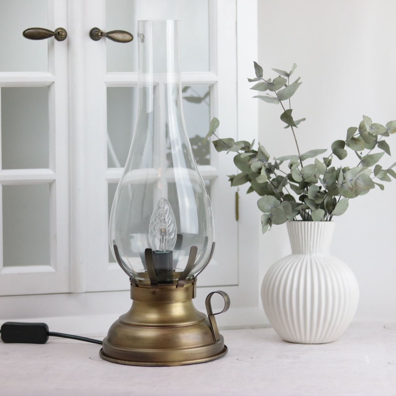 Bordslampa El 42 cm - Antikmässing HH