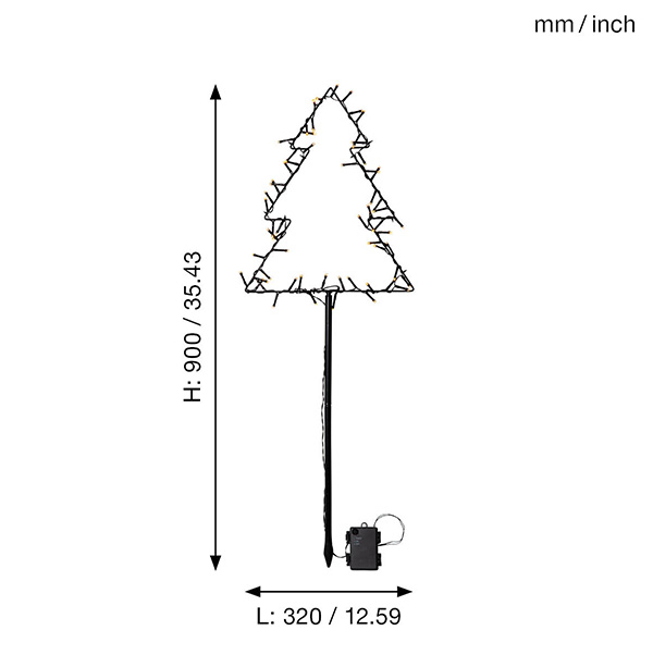 Juldekoration Utomhus Gran 90 cm
