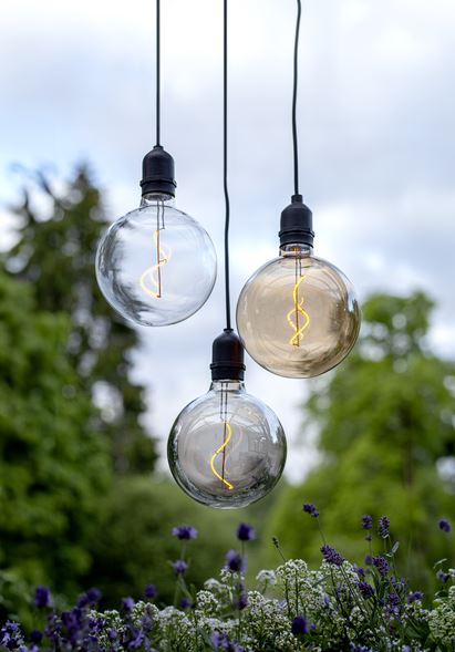 Div. Trädgårdsbelysning Hängande dekoration Bowl Amber