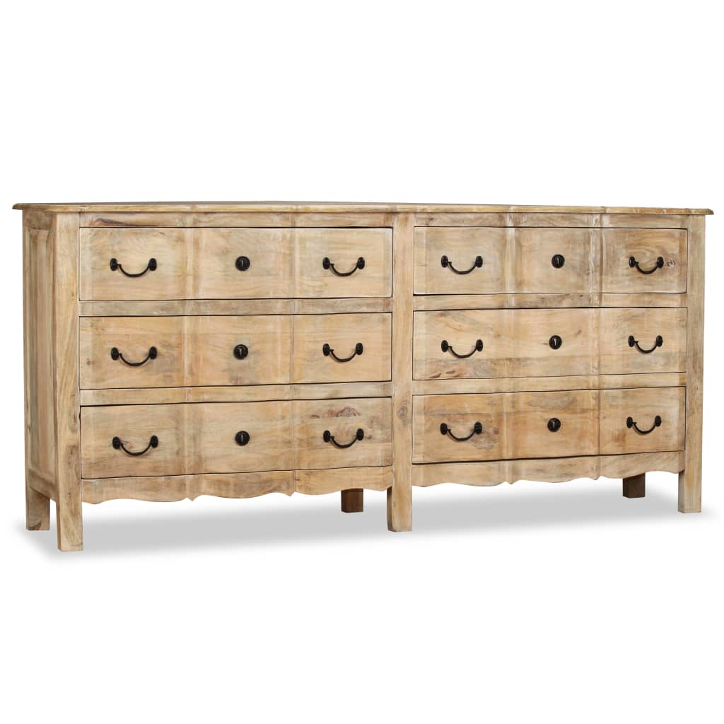 Skänk massivt mangoträ 200x40x90 cm