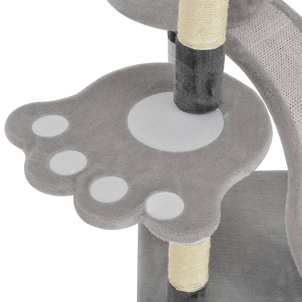 Kattmöbel Klösträd med sisalpelare Grå 145 cm