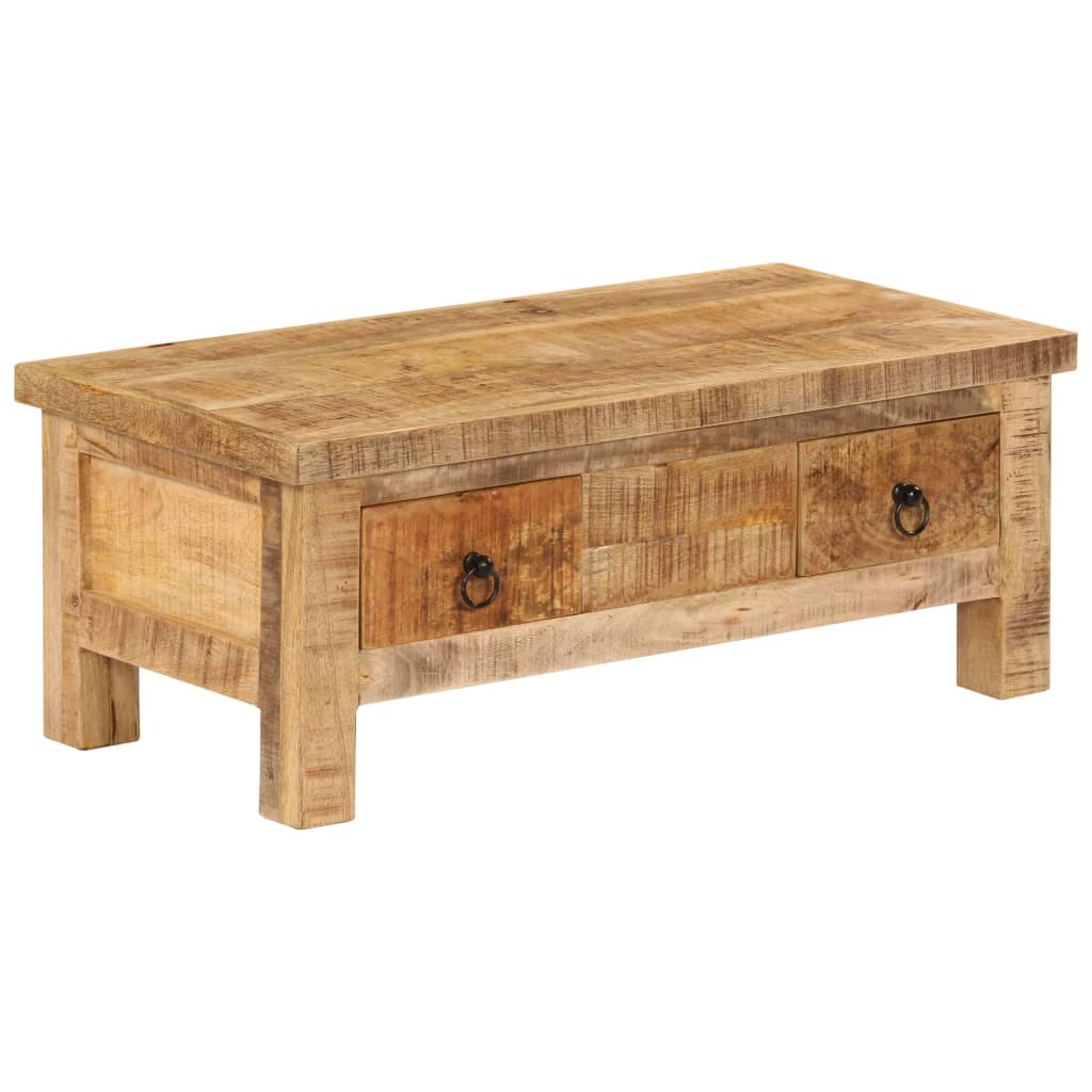 Soffbord Trä 90x45x35 cm massivt mangoträ