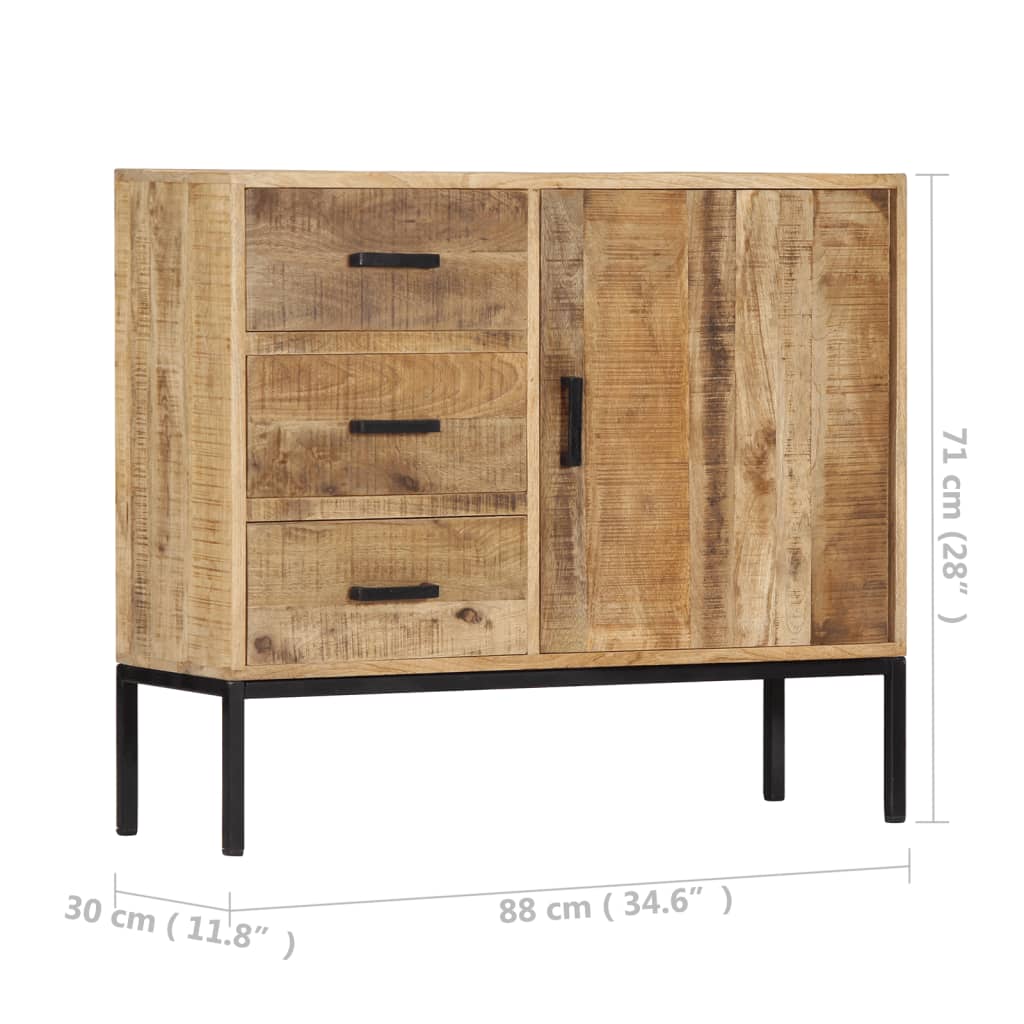 Skänk Trä 88x30x71 cm massivt mangoträ