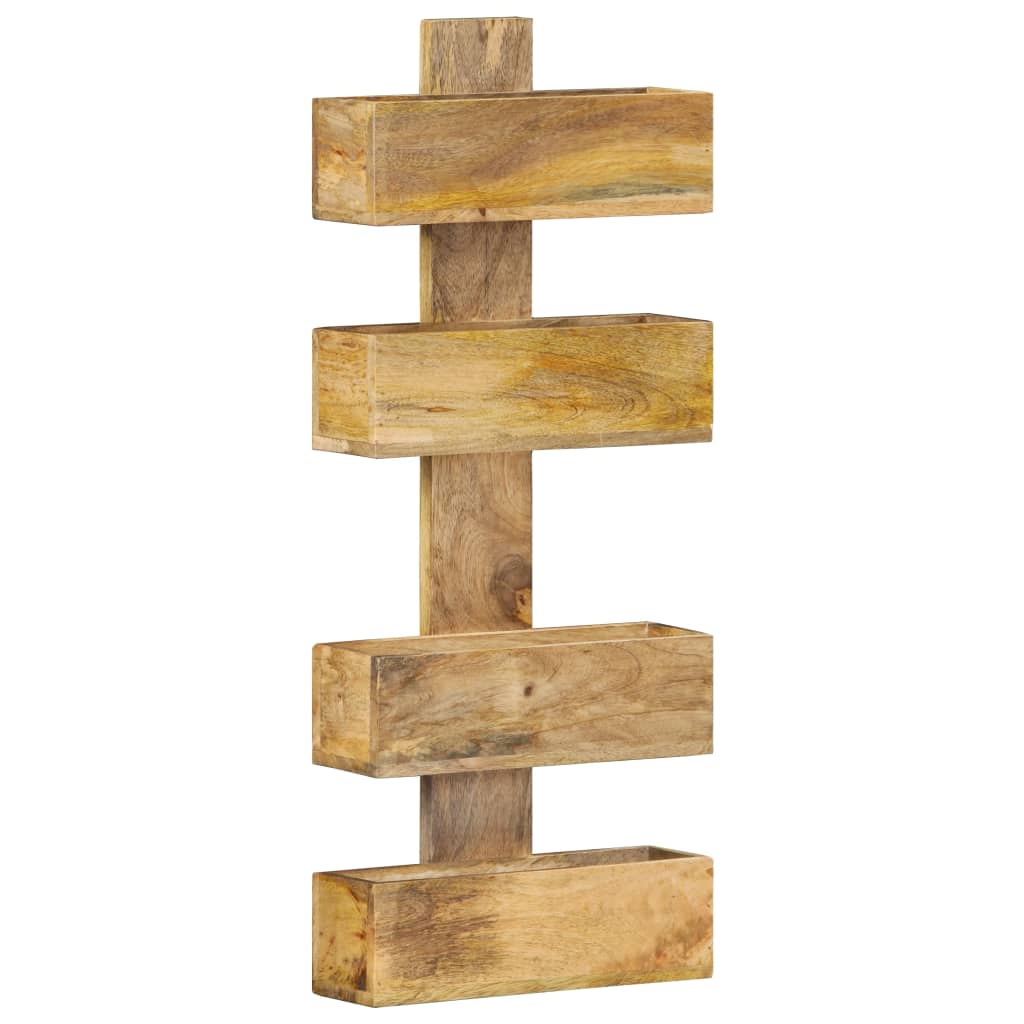 Tidskriftshållare Väggmonterat 30x11x72 cm massivt mangoträ