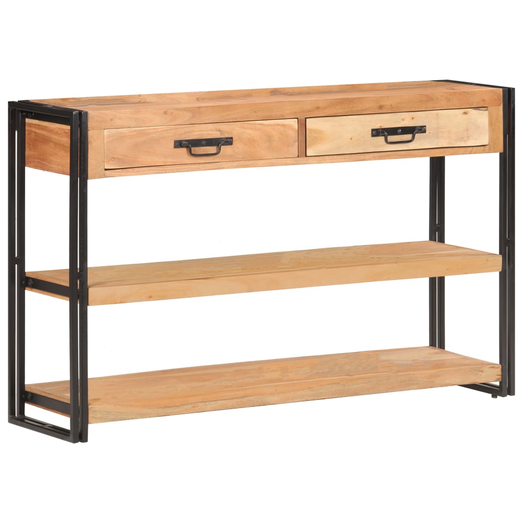 Skänk Trä 120x30x75 cm massivt akaciaträ