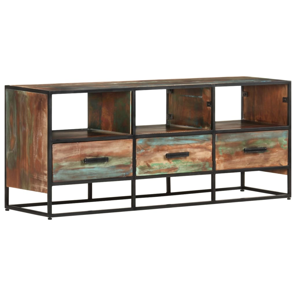 TV-Möbel Trä TV-Bänk 110x30x45 cm massivt återvunnet trä