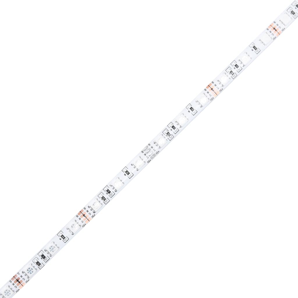 TV-Möbel Vit TV-Bänk LED 200x35x40 cm