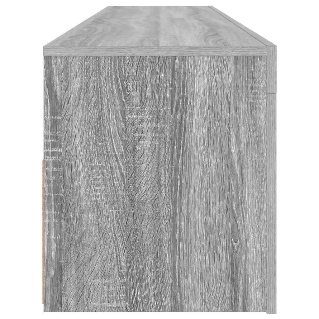 TV-Möbel Sonoma Grå TV-Bänk LED 120x35x40 cm