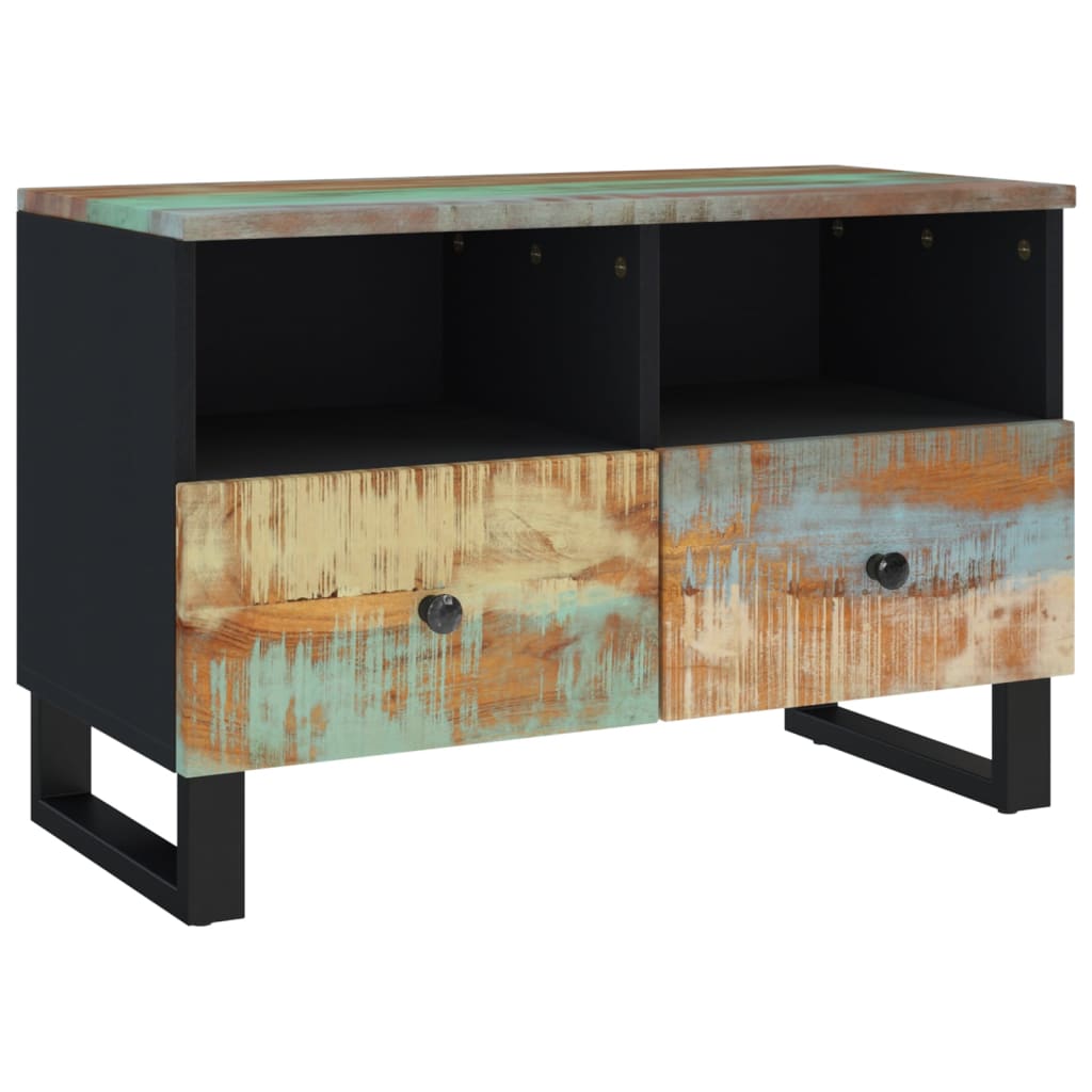 TV-Möbel Trä TV-Bänk 70x33x46cm massivt återvunnet trä