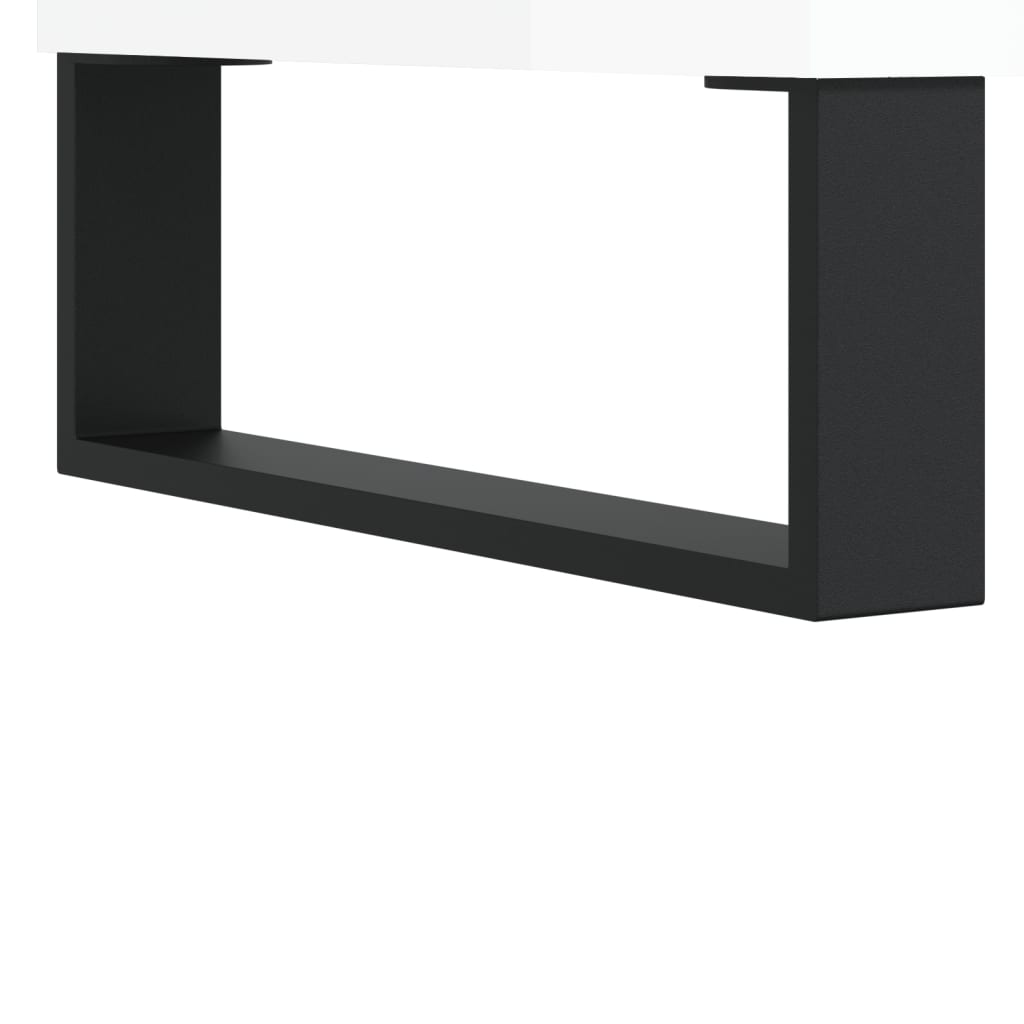 Skåp Högglans Vit 69,5x31x115 cm