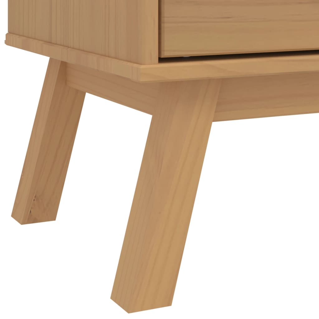 Byrå Brun OLDEN massiv furu