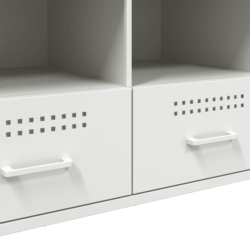 TV-Möbel DIV. Vit TV-skåp 100,5x39x50,5 cm stål