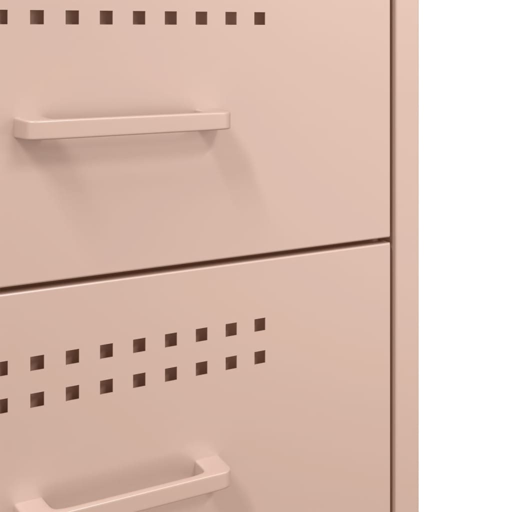 Sängbord Nattduksbord DIV. rosa 36x39x68 cm stål