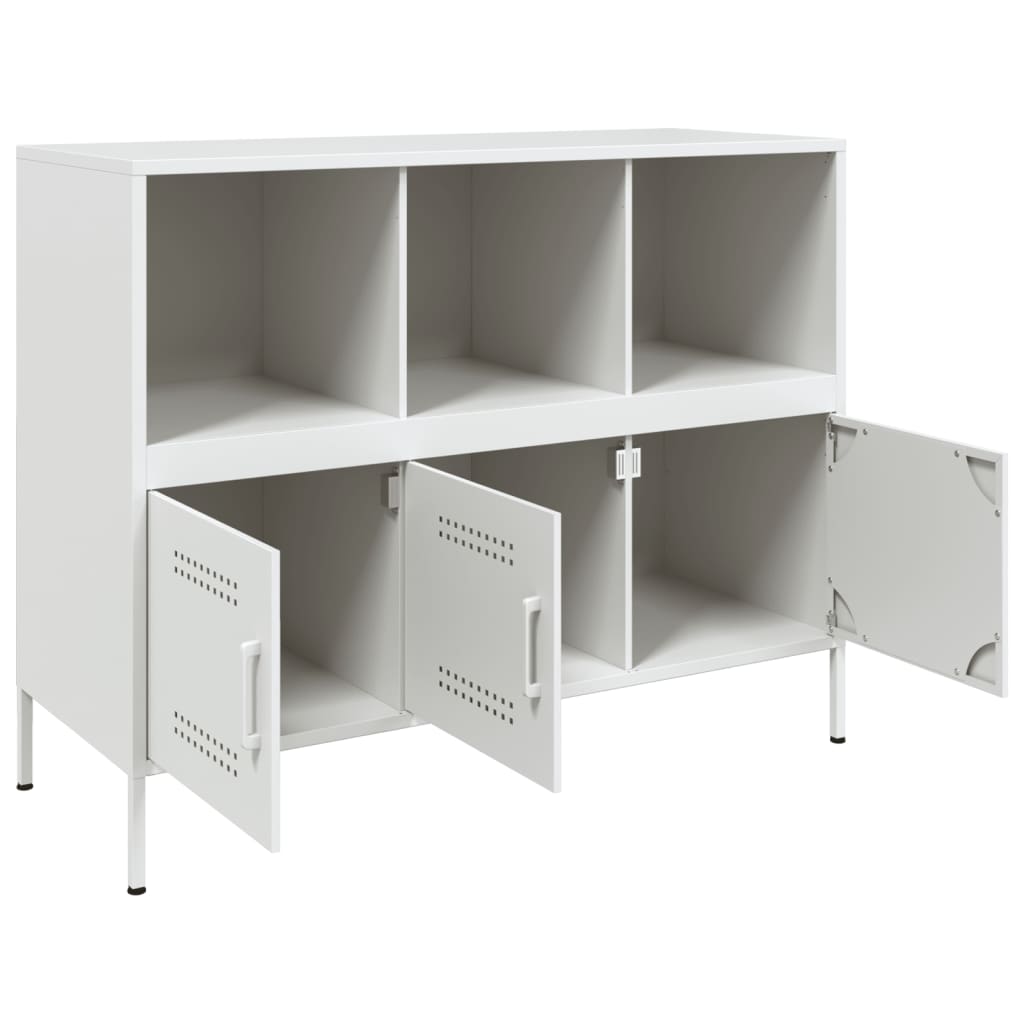 Skänk DIV. Vit 100,5x39x79 cm stål