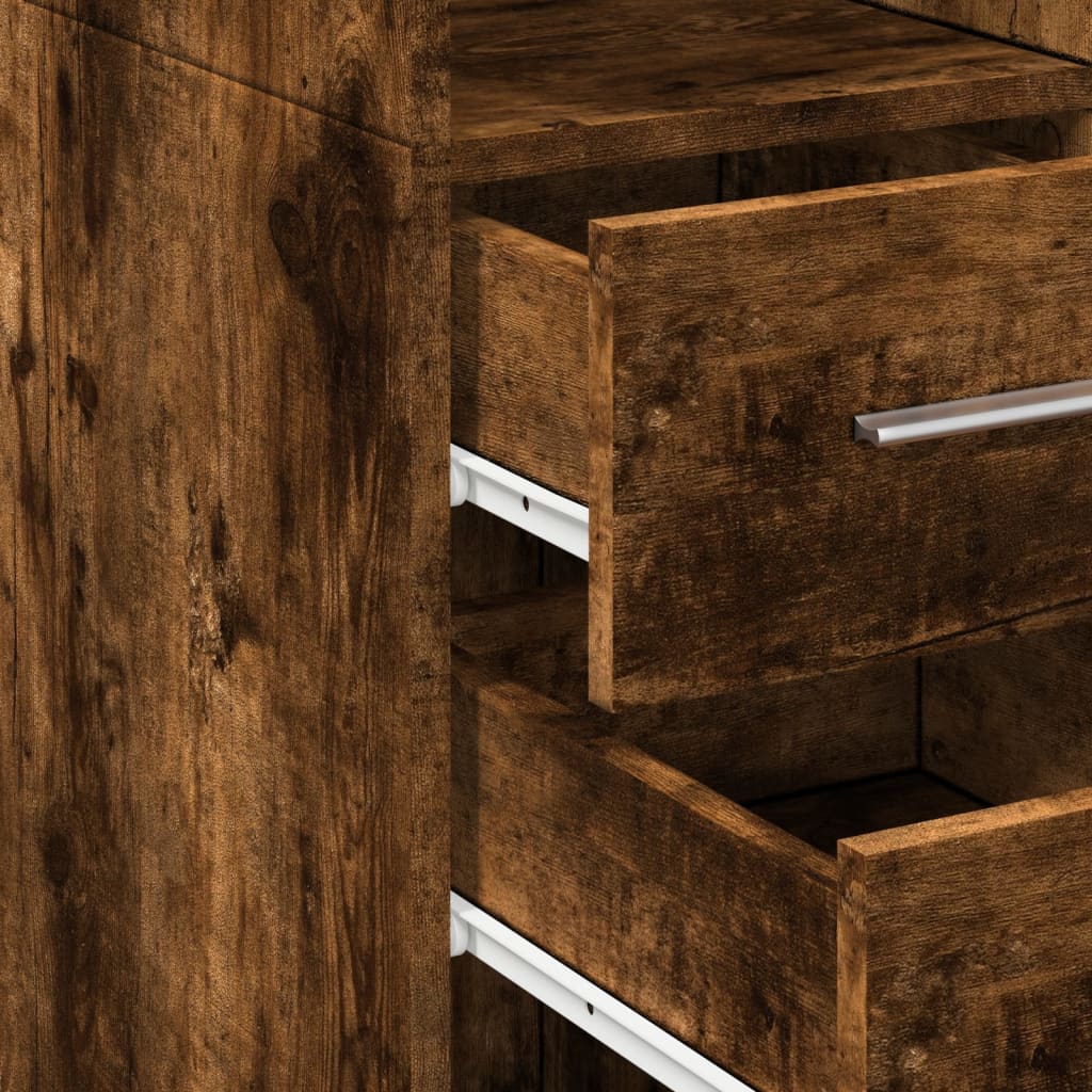 Skåp Rökfärgad Ek 40x42,5x225cm