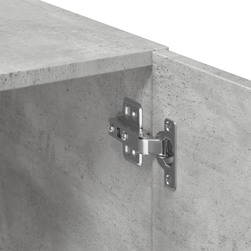 Skåp Betonggrå 70x42,5x225 cm