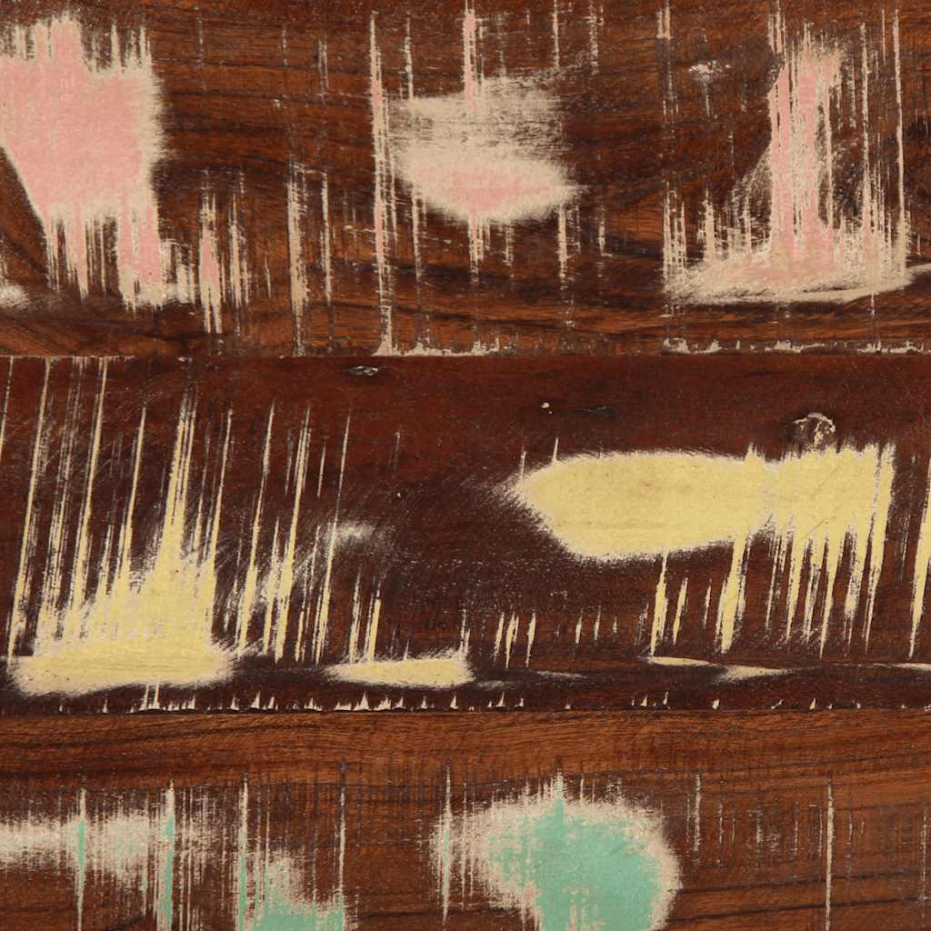 Soffbord Trä flerfärgad 90x50x36 cm massivt återvunnet trä