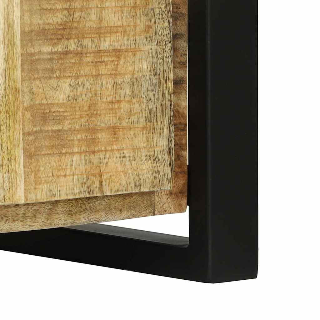 Hallbänk Skåp Brun 100 x 35 x 50 cm Massivt Mangoträ