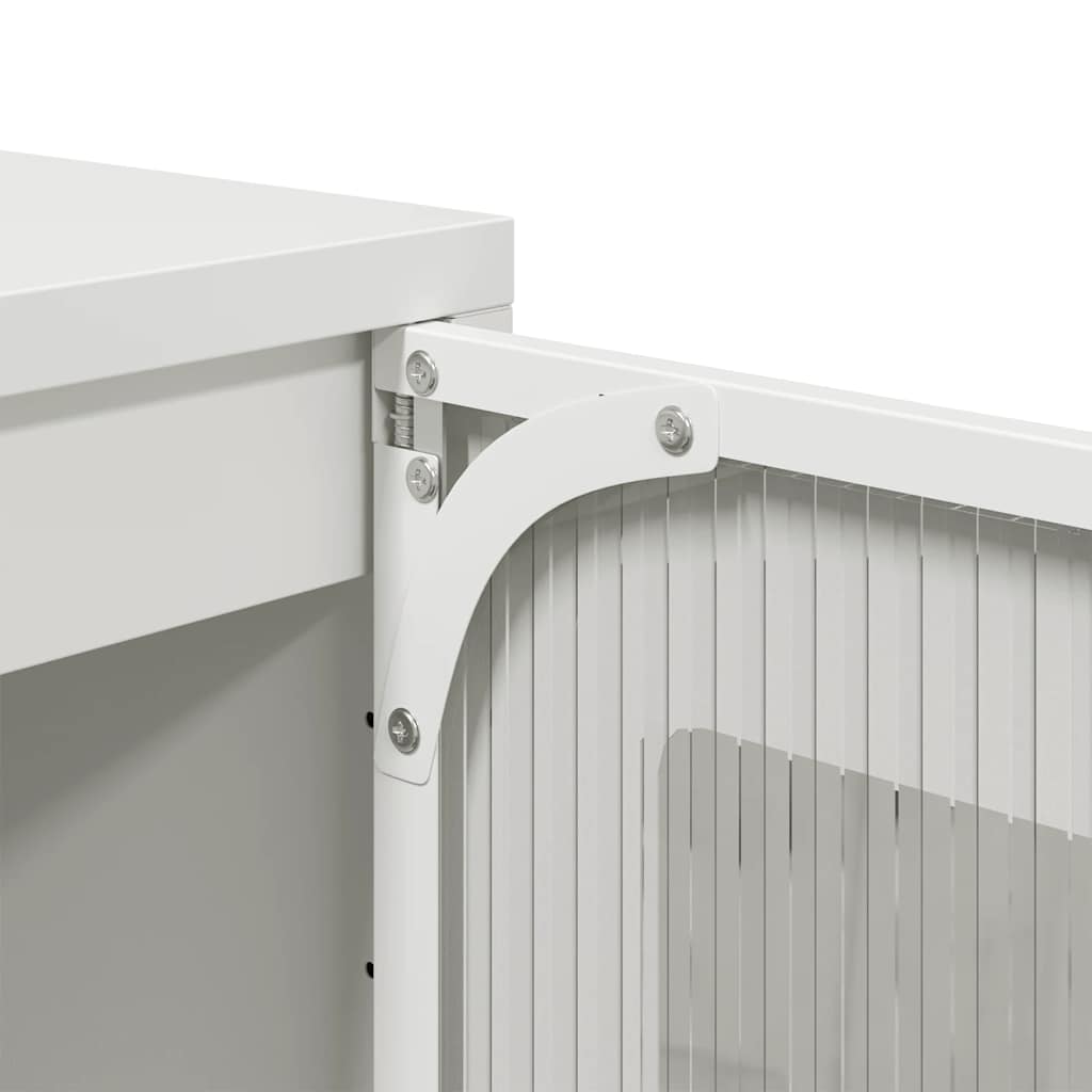 Skänk DIV. Vit 100,5x39x107 cm kallvalsat stål