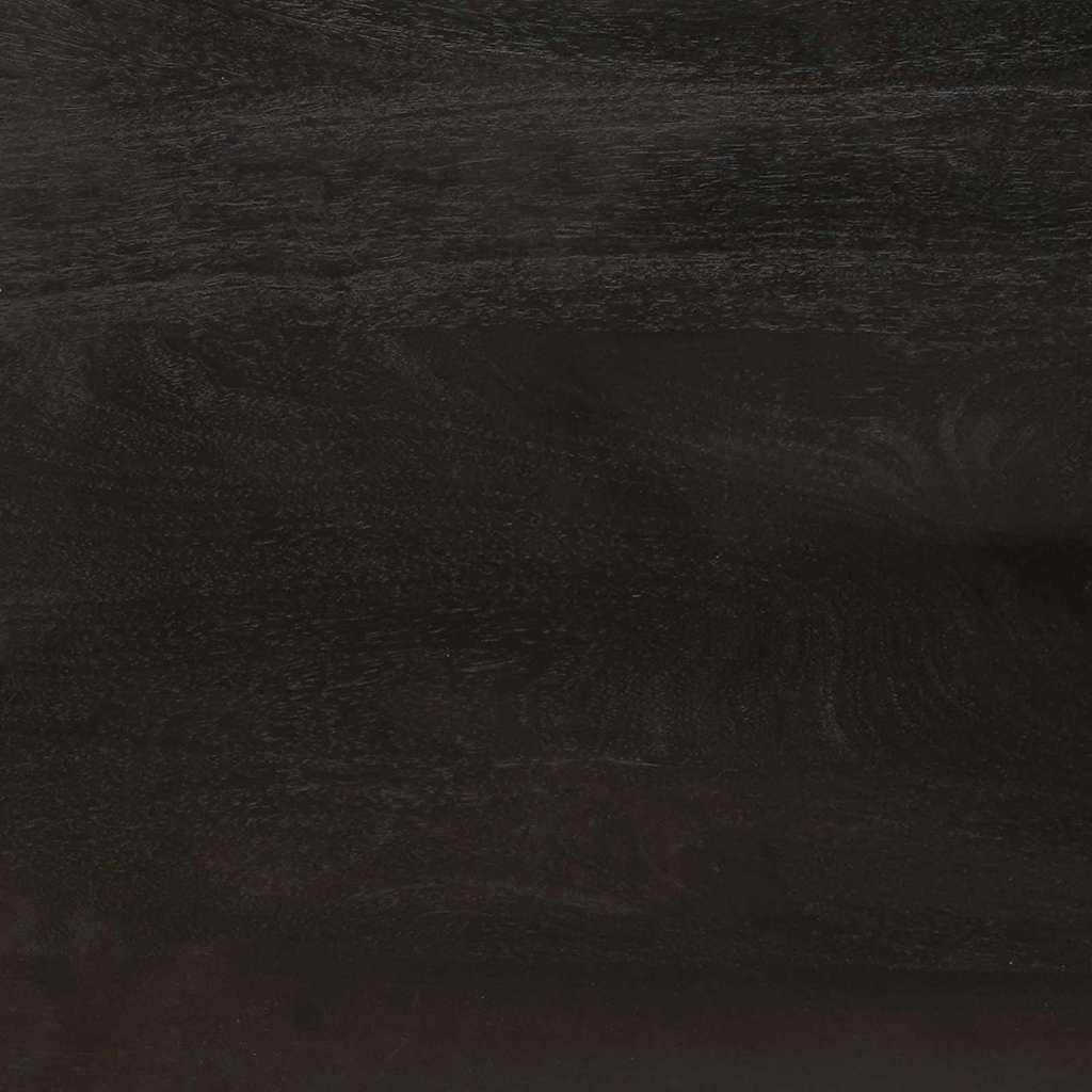 Soffbord Svart och Guld 80 x 54 x 40 cm massivt mangoträ